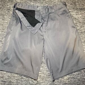 Nike Gray Standard Fit Golf Shorts